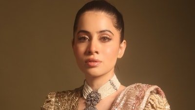 Uorfi Javed called out a content creator for claiming she wears 'adhe nange' clothes.