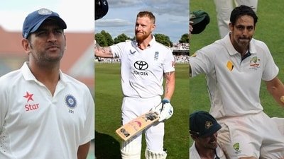 From left: MS Dhoni, Ben Stokes and Mitchell Johnson did not wait for a series to get over and announced their respective retirements (AFP)