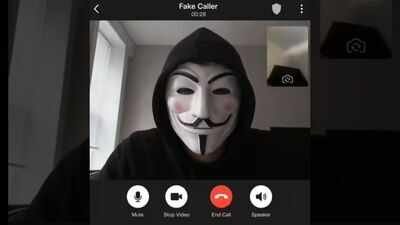 A person appears on a smartphone video call using a fake caller identity NEET paper leak claim in Ajmer: Caller shows ‘question paper’ on video call, demands Rs 30K; police probe launched