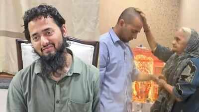 Bizman's son Ayush Malik, who became Mohammad Ali, returns to Hinduism; performs puja at family home