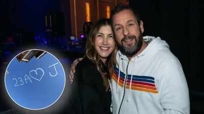 Adam Sandler and Jackie Sandler complete 23 years of marriage. Image credits: Instagram Adam Sandler's grand 23rd anniversary gesture: Actor writes his and wife Jackie's initials on the sky; 'Love you forever'