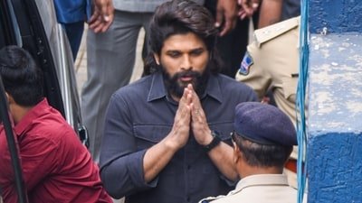 Allu Arjun was arrested and released on bail in the stampede case. (PTI) Allu Arjun was arrested and released on bail in the stampede case. (PTI)