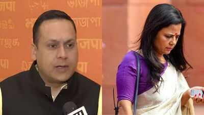 Amit Malviya (L) said, “The outrage over the Bengal govt’s decision to entrust the midday meal programme to Iskcon is entirely contrived.” Mahua Moitra (R) countered, “Our children don’t like soya. When we serve it in school, they refuse it." West Bengal eyes Odisha model to keep eggs on midday meal menu despite Iskcon takeover