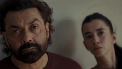 Bandar review: Bobby Deol and Saba Azad in a still from the film,