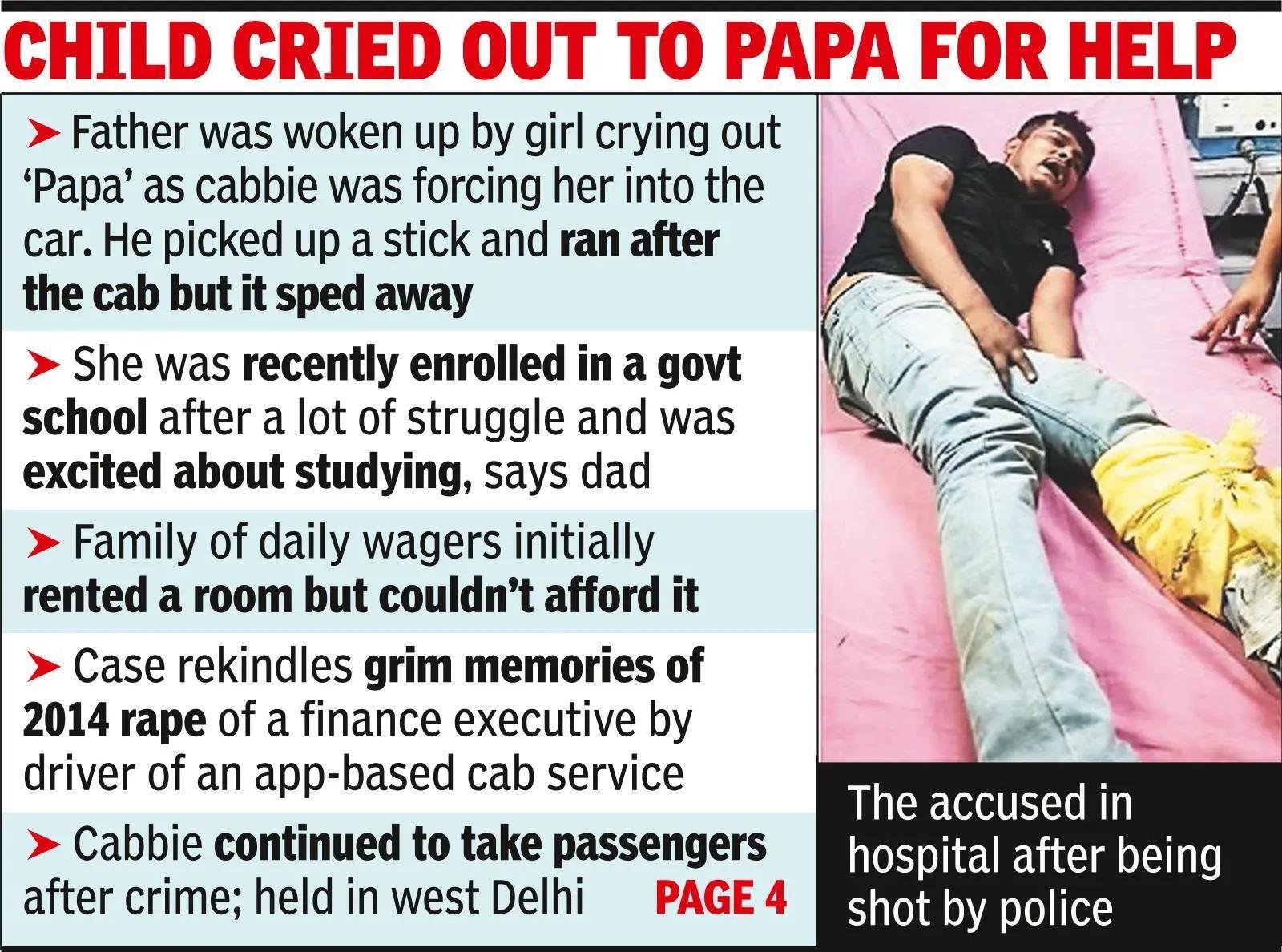 Cabbie abducts girl, 10, rapes and murders her.
