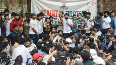 A protest was carried out by the CJP's founding members at Jantar Mantar on June 6. (File Photo) Haryana guest teacher suspended days after joining Cockroach Janta Party protest in Delhi