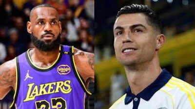 Cristiano Ronaldo and LeBron James (Image Via Getty) Cristiano Ronaldo and LeBron James turn Nike Mind Slide shoes into global talking point with viral image
