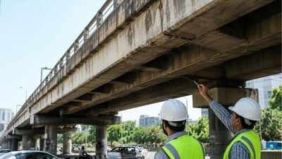 Delhi's Public Works Department is launching structural audits for 44 flyovers older than 15 years (AI image used for representational purpose only) Identify, repair, recast: 44 flyovers over 15 years old to undergo structural audit