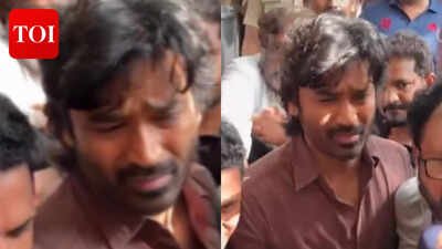Dhanush looks visibly shaken and consoles close friend Shanthanu Bhagyaraj while paying last respects to director K. Bhagyaraj - Watch