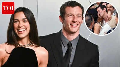 Dua Lipa and Callum Turner pack on the PDA at  pre-wedding cocktail party in Italy; Charli XCX, Joe Alwyn, and other stars attend - WATCH