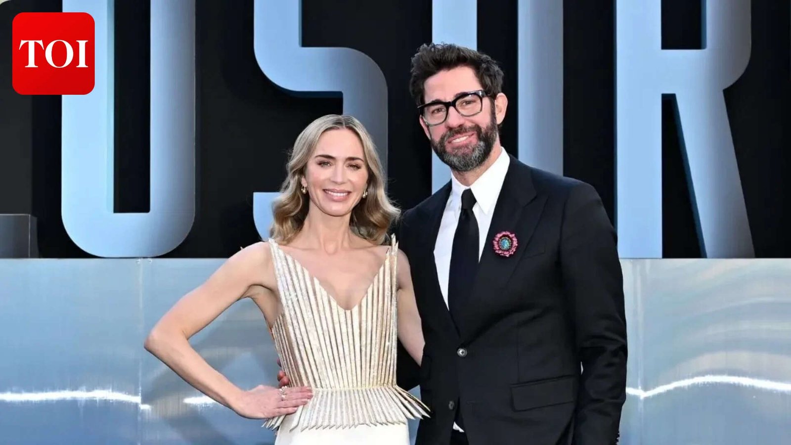 Emily Blunt with John Krasinski<br>