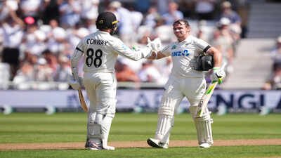 First in 96 years! Tom Latham-Devon Conway script history with record stand as New Zealand punish England