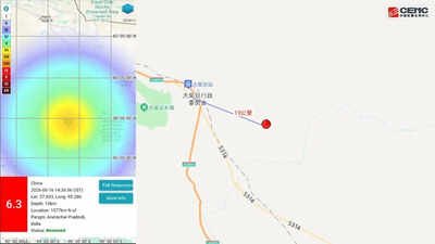 6.3-magnitude earthquake strikes Qinghai province in Northwest China, aftershocks follow<b></b>