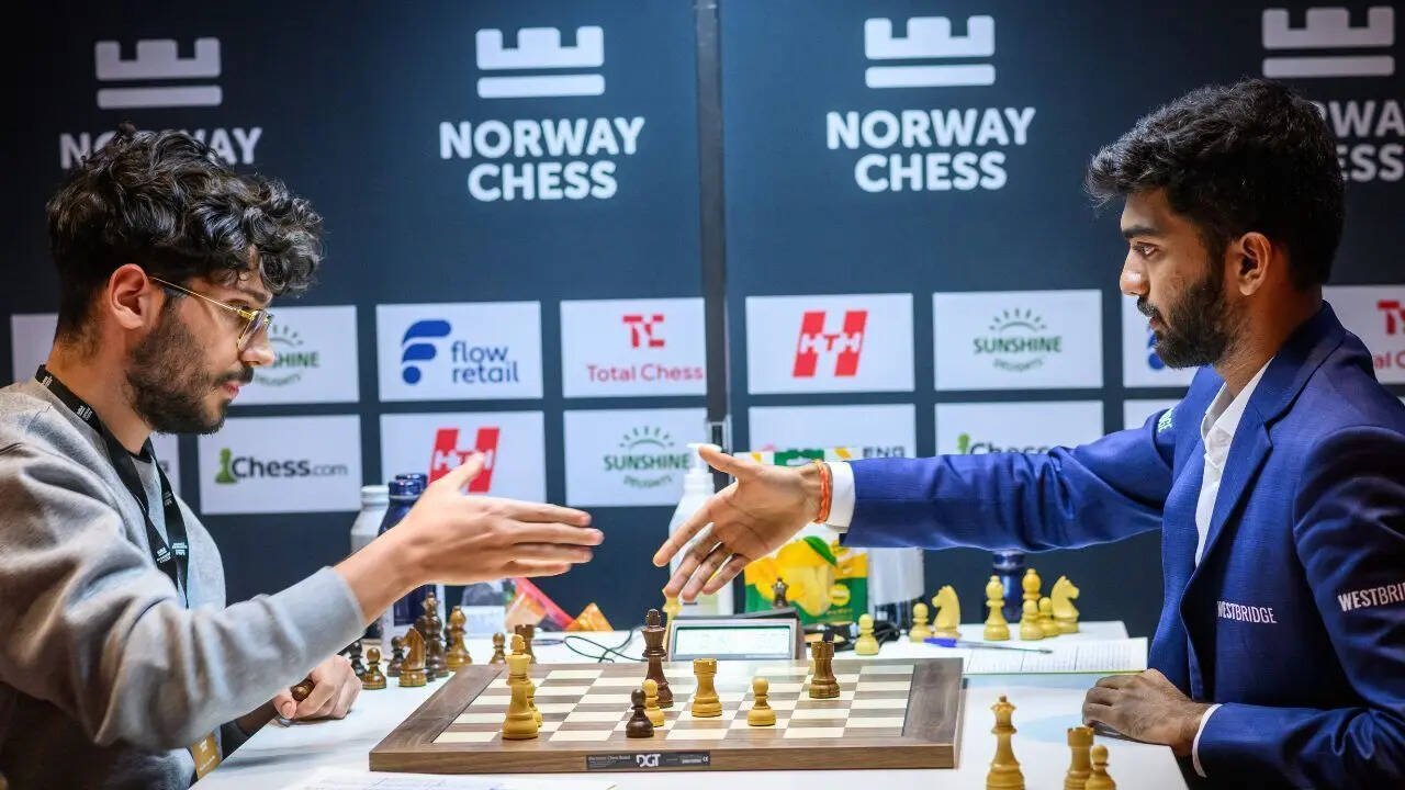 Gukesh faces classical defeat (Photo by Michal Walusza for Norway Chess)