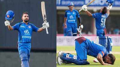Hashmatullah Shahidi (Image credit: Afghanistan Cricket Board) IND vs AFG: After 4644 days, Afghanistan captain Hashmatullah Shahidi finally gets first ODI century