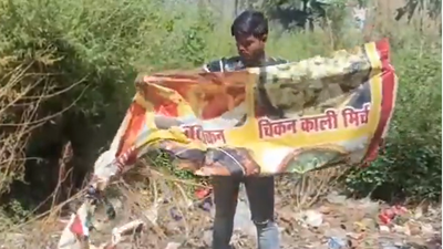 Hindu Raksha Dal members vandalise non-veg eatery on Delhi-Haridwar highway (Image credit- Social Media) Hindu Raksha Dal members vandalise non-veg eatery on Delhi-Haridwar highway; 3 held