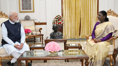 PM Modi calls on President Droupadi Murmu amid Cabinet reshuffle buzz PM Modi calls on President Droupadi Murmu amid Cabinet reshuffle buzz