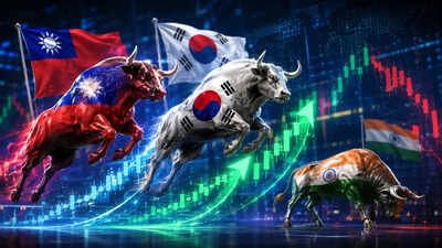 The fall to seventh rank is not just about the rallies in South Korea and Taiwan. It is also about the record exodus of foreign capital from Indian stock markets. (AI image) Why did Taiwan, South Korea overtake India? Drop from 5th to 7th largest stock market - explained in 10 charts