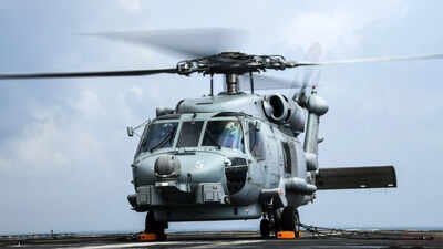An Indian Navy's MH-60R on the deck of a ship. (Image credit: Indian Navy) The silent threat below: Why Indian Navy needs many more ASW helicopters