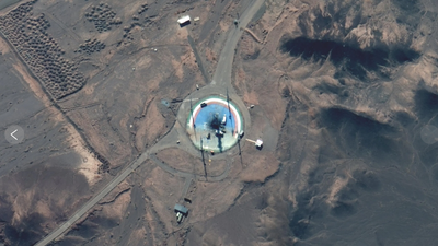 Satellite photo of Iran from Maxar Technologies. (AP photo) 'Collapsing tunnels, booby-trapping entrances': How Iran is shielding its near bomb-grade uranium stockpile