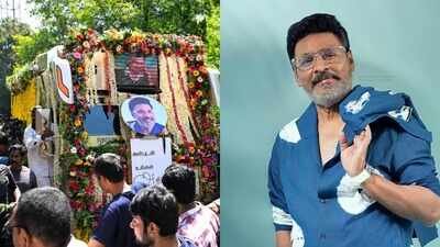 K Bhagyaraj cremated with state honours, fans gather in large numbers on the streets of Chennai to participate in his funeral procession