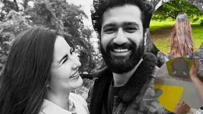 Katrina Kaif drops UNSEEN PICS from Vicky Kaushal's birthday, son Vihaan reads 'Gajapati Kulapati', but it's her hair that steals the show - PICS inside