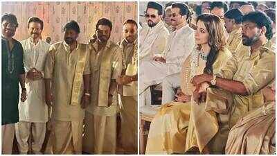 Khushbu Sundar's daughter Avantika ties the knot with Shravan Sreenivasan in Goa; Chiranjeevi, Nagarjuna, Trisha, Anil, Jackie among guests