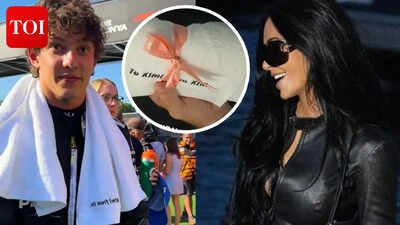 Kim Kardashian ends 'towel saga'; sends Kimi Antonelli a custom towel with a special message - WATCH