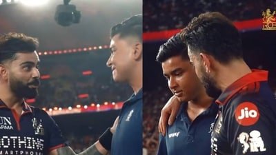 Virat Kohli during his chat with Vaibhav Sooryavanshi after IPL 2026 final (Screengrabs - RCB X)