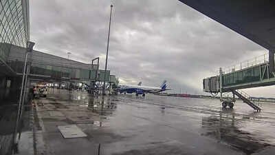 Kolkata airport (File photo) Agartala-bound IndiGo flight hit by lightning at Kolkata airport