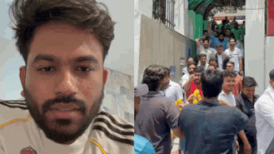 (L) Cockroach Janata Party (CJP) founder Abhijeet Deepke; 5 accused get bail, welcomed with garlands outside police station Cockroach Janata Party founder assaulted in Jaipur: 5 accused get bail, welcomed with garlands outside police station