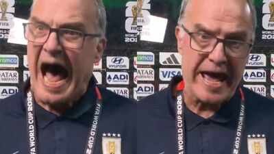 Watch: Uruguay coach Marcelo Bielsa loses cool after FIFA World Cup 2026 exit