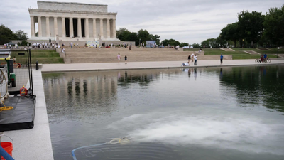 What began as US President Donald Trump's ambitious $14 million effort to beautify one of the nation’s most iconic landmarks ahead of America's 250th birthday has rapidly transformed into a spectacle. America@250 swathed in red, white, and blue — and green algae