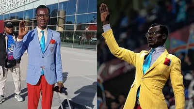 Michel Nkuka Mboladinga FIFA World Cup: Meet Michel Mboladinga, the DR Congo fan who stands like a statue for 90 minutes