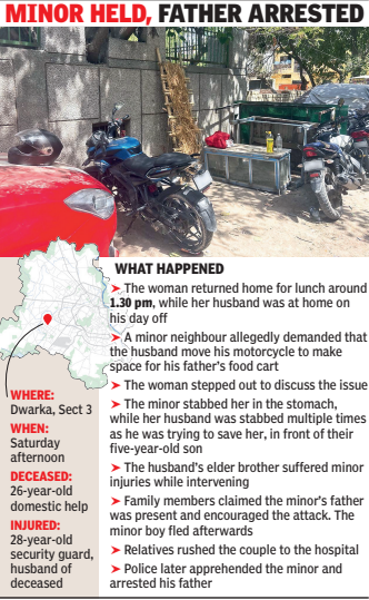 Minor stabs woman to death