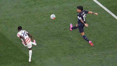 United States' Folarin Balogun scores his side's third goal against Paraguay during a World Cup Group D soccer match in Inglewood, Calif., near Los Angeles, Friday, June 12, 2026. (AP Photo) Anchor’s Away: Folarin Balogun and the joy of the global football