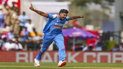 India's Harshit Rana (PTI Photo) Harshit Rana set to join India squad ahead of third Afghanistan ODI