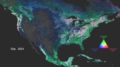 pc: NASA NASA’s PACE satellite can now track autumn colours from space by monitoring pigments inside leaves