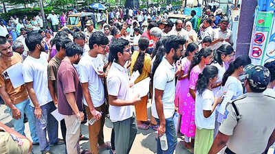 File photo Candidates get 15 minutes extra time for NEET retest