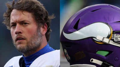 (Image via Getty: Matthew Stafford and Minnesota Vikings logo) Matthew Stafford lost $1 million after selling Drake’s houses following two years on the market