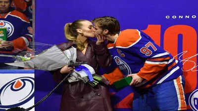 Connor McDavid of Edmonton Oilers NHL trade rumors grow after wife Lauren Kyle McDavid visit Montreal