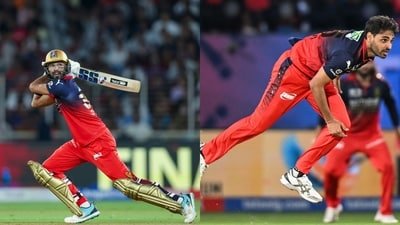 Devdutt Padikkal and Bhuvneshwar Kumar for RCB. (ANI)