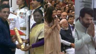 R Madhavan conferred with Padma Shri, greets PM Narendra Modi, Alka Yagnik, Mammootty get Padma Bhushan by President Droupadi Murmu - WATCH VIDEO