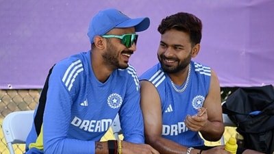 Axar Patel and Rishabh Pant will be reuniting at Delhi Capitals (AFP) Axar Patel and Rishabh Pant will be reuniting at Delhi Capitals (AFP)