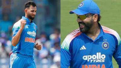 Prasidh Krishna and Rohit Sharma (BCCI Photo) First time in India's 1078-ODI history! Rohit Sharma and Prasidh Krishna become first Indian pair to ...