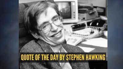 Quote of the day by Stephen Hawking (Image Credit: Wikipedia) Quote of the day for children by Stephen Hawking: “One, remember to look up at the stars and not down at your feet. Two, never give up work. Work gives you meaning and purpose and life is empty without it. Three, if you are lucky enough to find..."