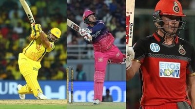 Suresh Raina, Vaibhav Sooryavanshi and AB de Villiers. (REUTERS and X images)