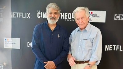 Costa-Gavras spends 8 hours immersed in SS Rajamouli's cinema.