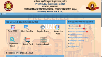 Rajasthan BSTC Pre DElEd result 2026 releasing at 3 pm today Rajasthan BSTC Pre DElEd result 2026 to be released shortly at predeledraj2026.com: Here's how to download scorecards