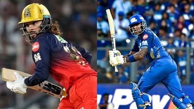 Rajat Patidar for RCB and Suryakumar Yadav for the Mumbai Indians. (ANI, PTI)